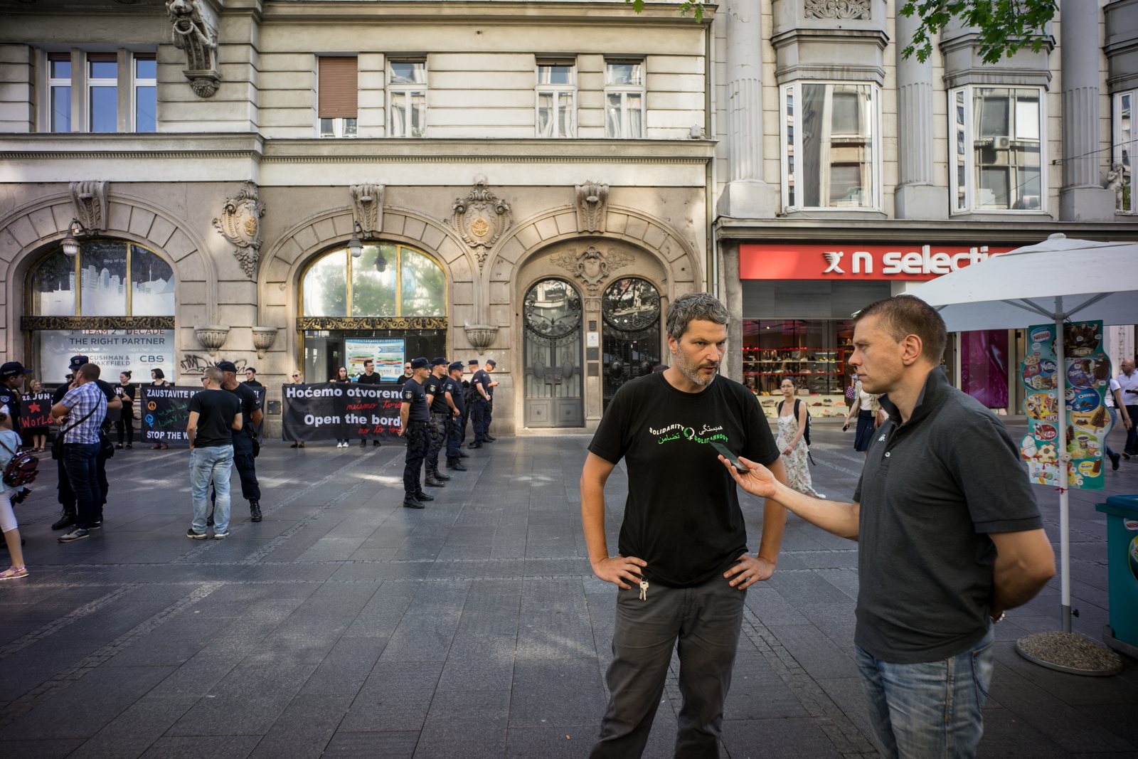 Solidarnost sa izbeglicama! Solidarnost sa izbeglicama!